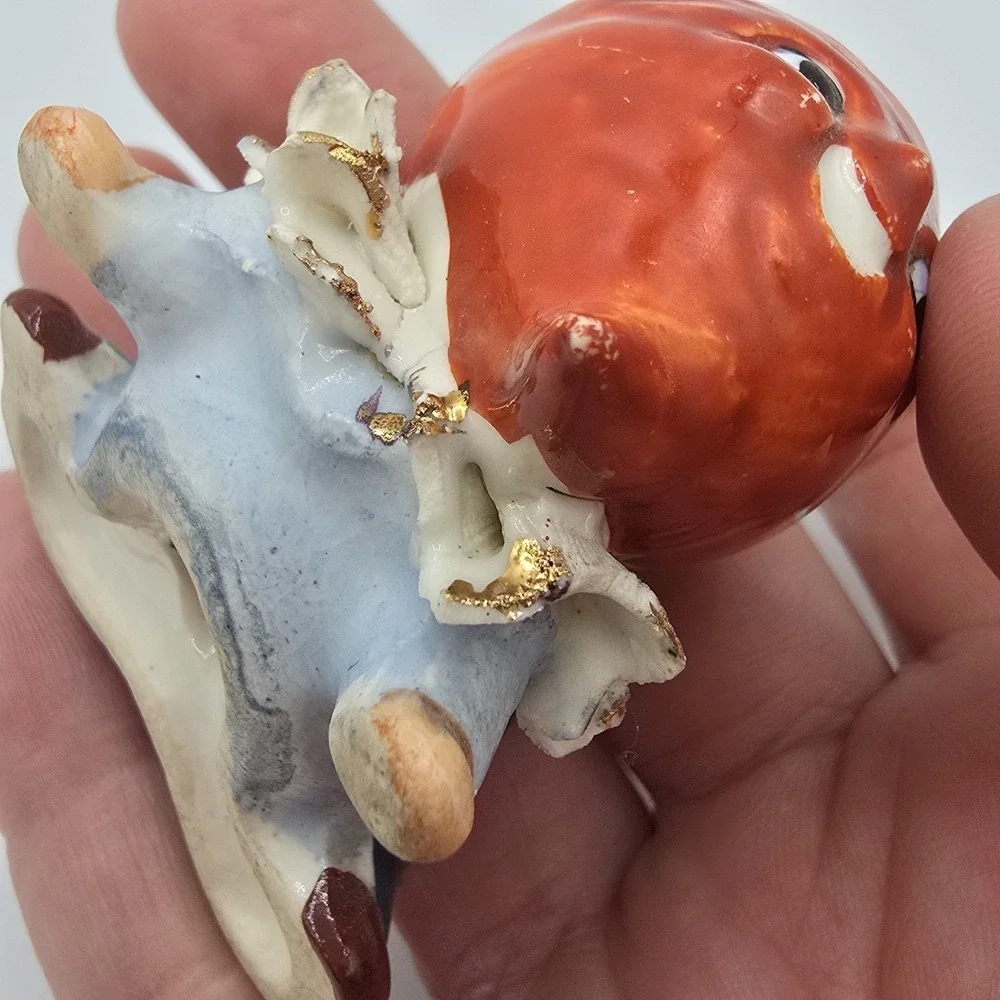 Anthropomorphic Carrot Heads Vintage Salt & Pepper Set
